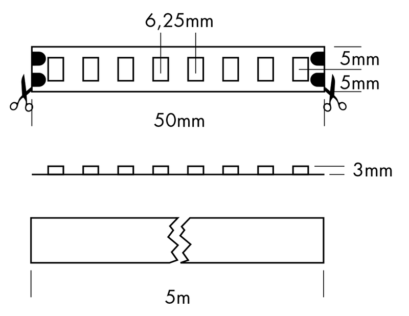 Flex Strip IP53 800 HE+ Mono, per meter - PROLED | Bellalite