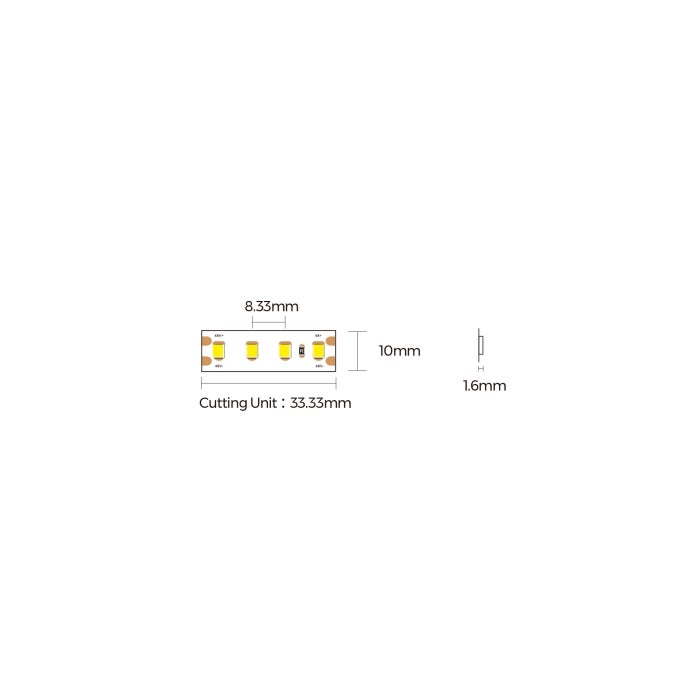 Colors LED-Strip D8120 3000K 48V 8,8W/m IP65 per meter - Colors | Bellalite