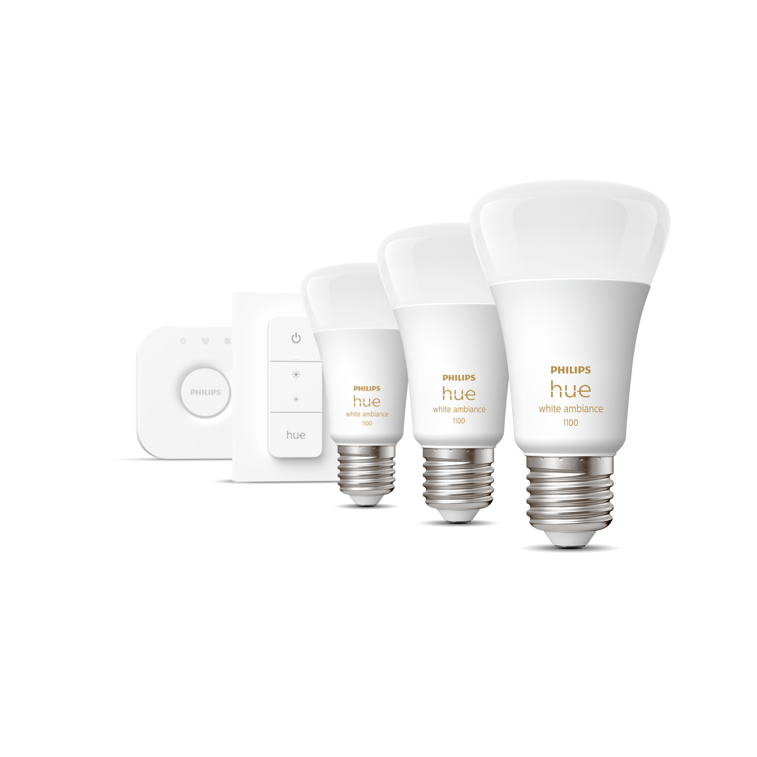 Philips Hue Startpaket 3x 8W White Ambience E27 - Philips Hue | Bellalite