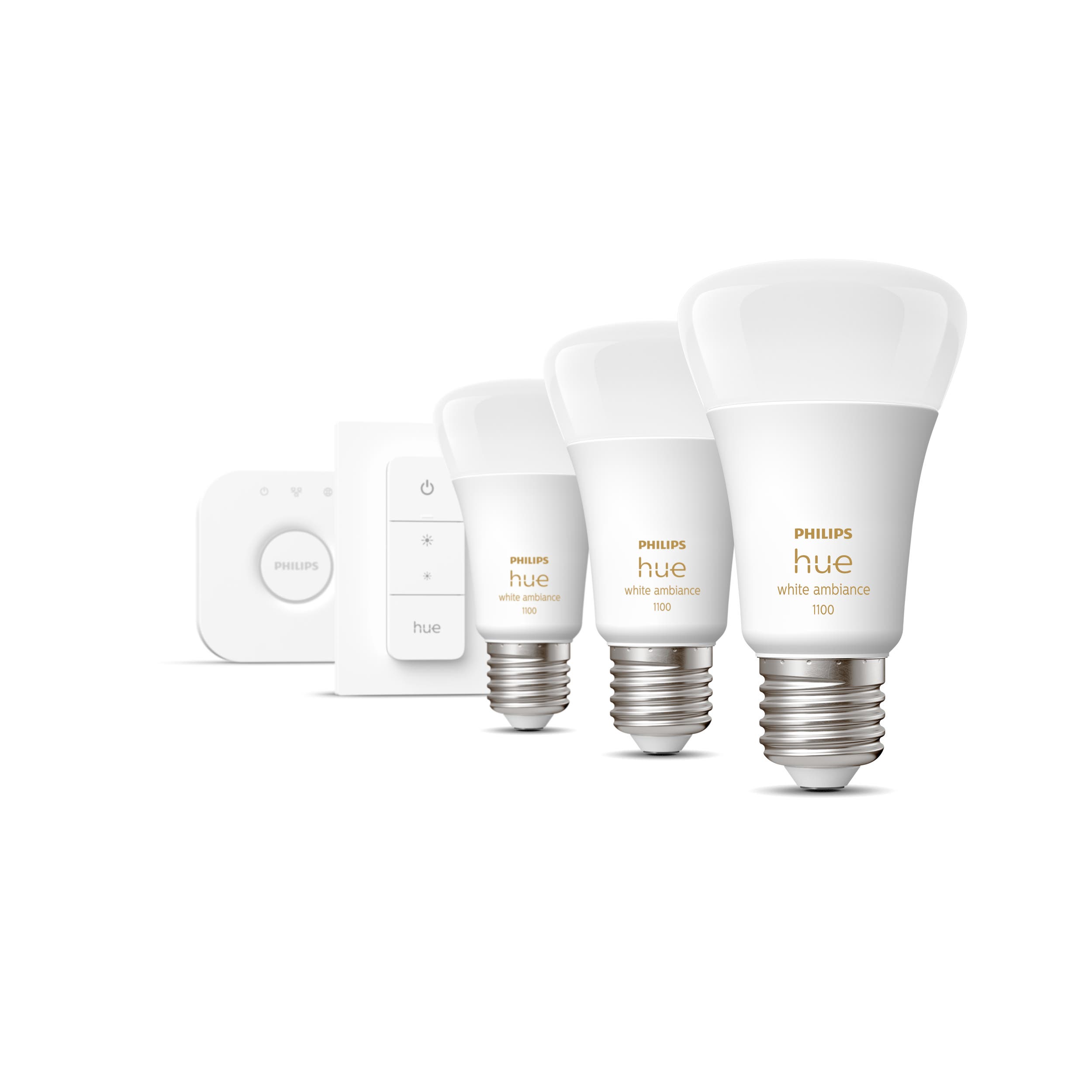 Philips Hue Startpaket 3x 8W White Ambience E27 - Philips Hue | Bellalite Philips Hue Startpaket 3x 8W White Ambience E27 - Philips Hue | Bellalite