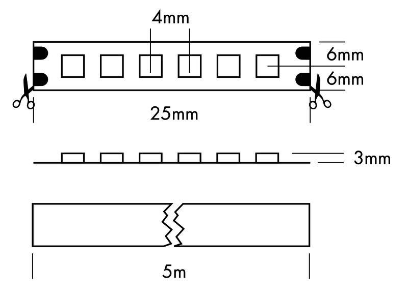 Flex Strip IP53 1200 HE+ Mono 5m - PROLED | Bellalite