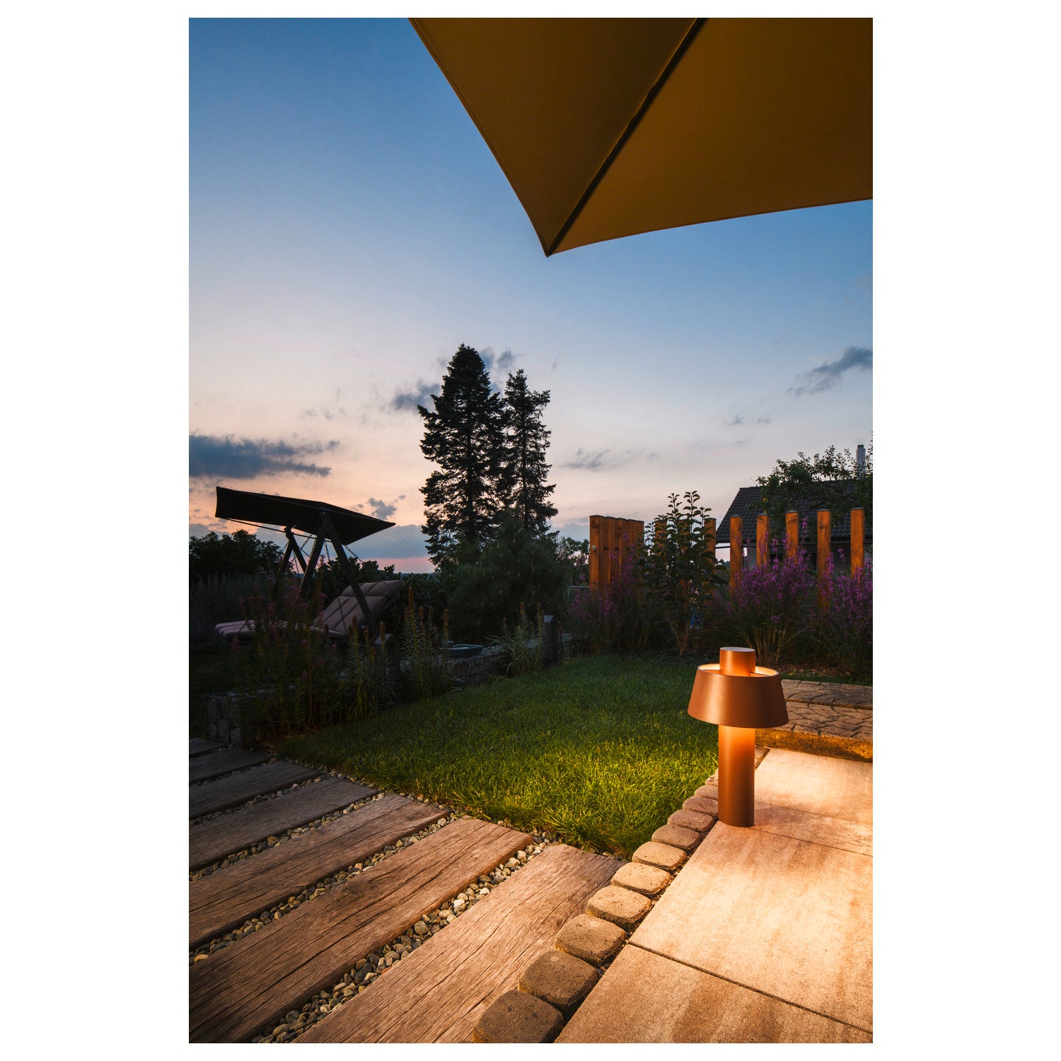 PHOTONI 45, free-standing lamp, E27, 13W, Rostfärgad  - SLV | Bellalite