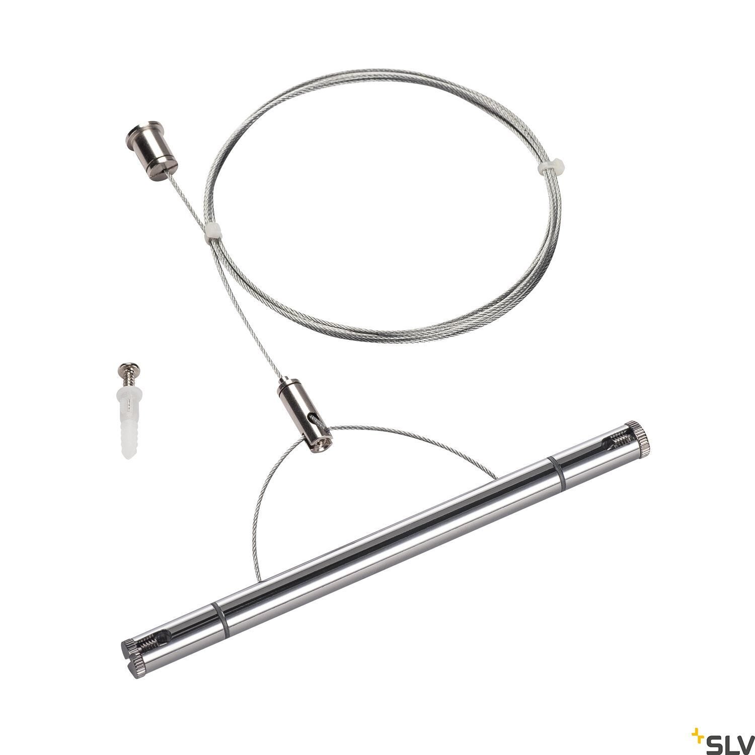TENSEO Upphängningsset 2m, krom  - SLV | Bellalite