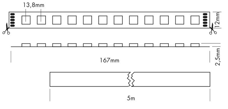 Flex Strip RGBA 5m RGBA - PROLED | Bellalite Flex Strip RGBA 5m RGBA - PROLED | Bellalite