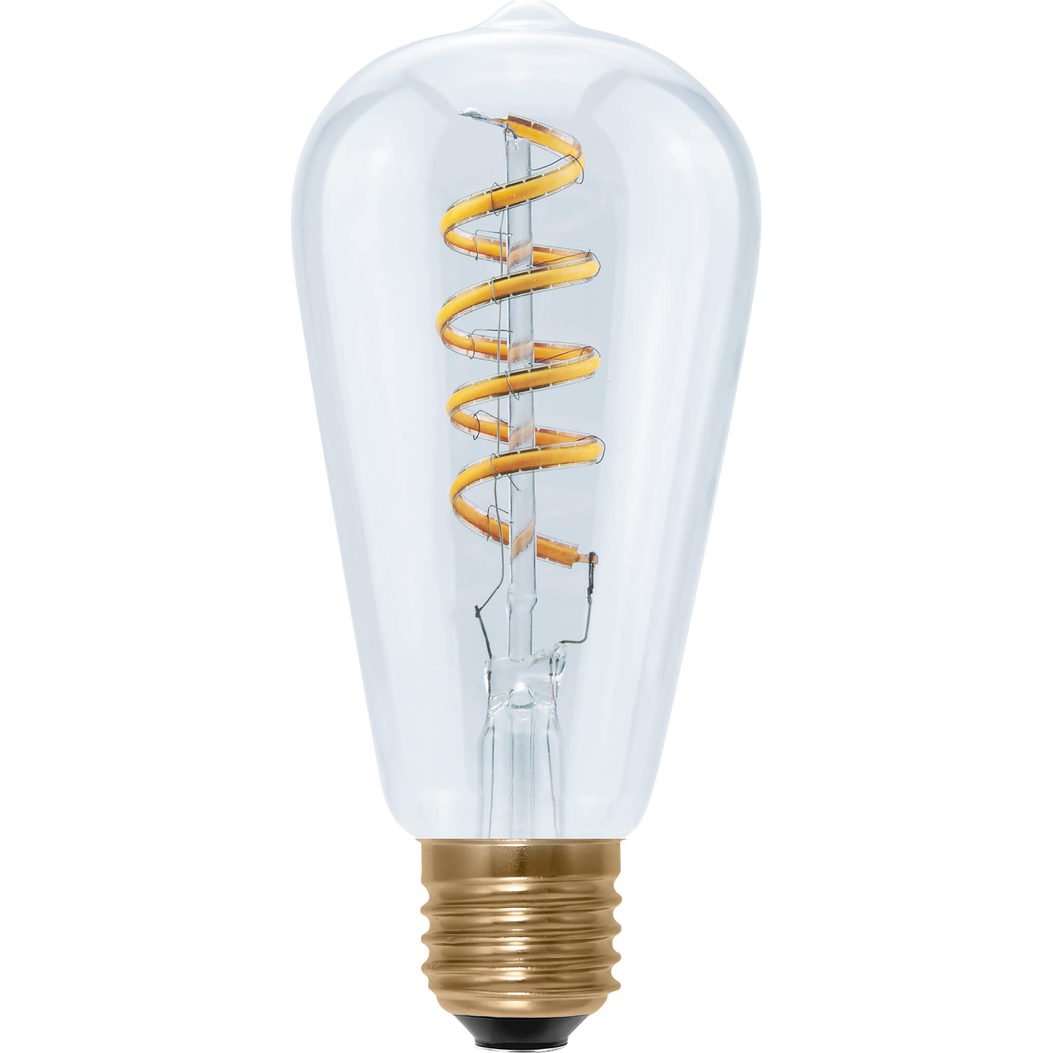 Segula Soft Line LED Rustica Curved Spiral Klar E27 6W 290lm 1900K - Segula | Bellalite