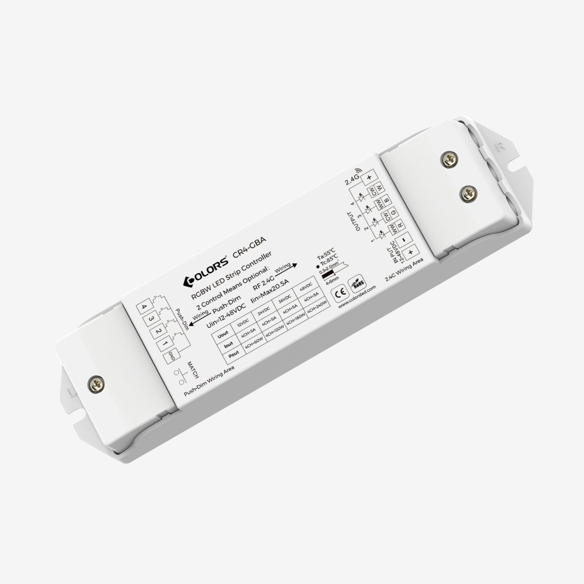 Colors Dimmer CR4-GBA RGBW 12-48V 20A 2,4Ghz - Colors | Bellalite