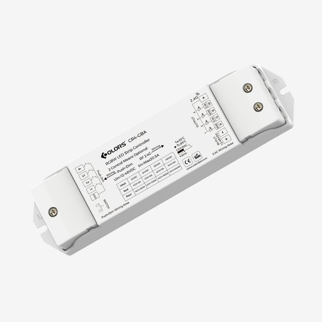Colors Dimmer CR4-GBA RGBW 12-48V 20A 2,4Ghz - Colors | Bellalite Colors Dimmer CR4-GBA RGBW 12-48V 20A 2,4Ghz - Colors | Bellalite