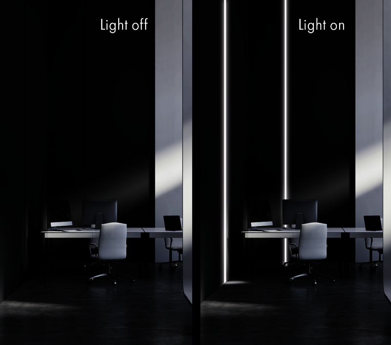 Plastic Cover C-Line Oval, 3m Svart - PROLED | Bellalite