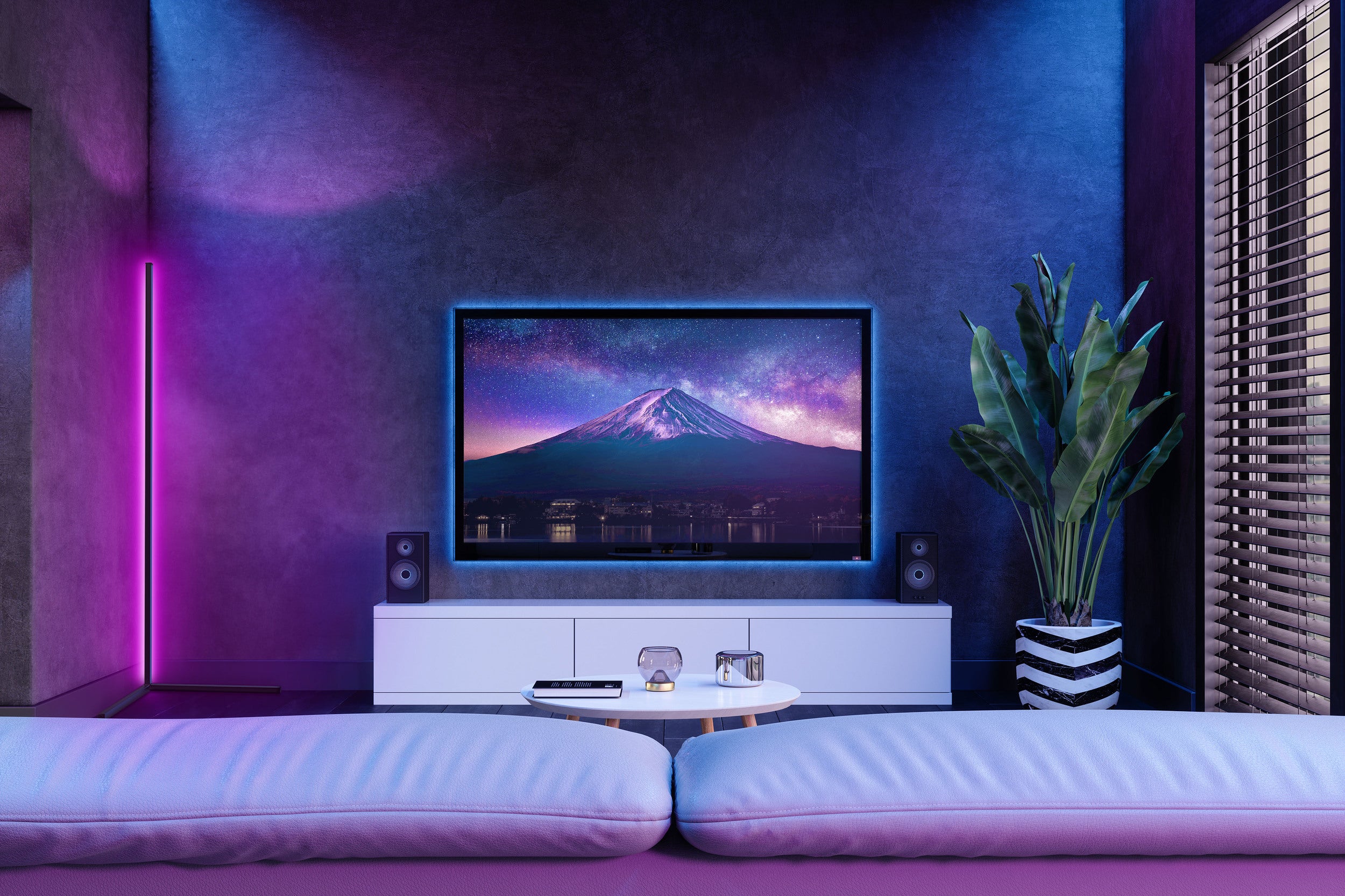 Ansmann LED Floor Corner Light RGB  - Ansmann | Bellalite