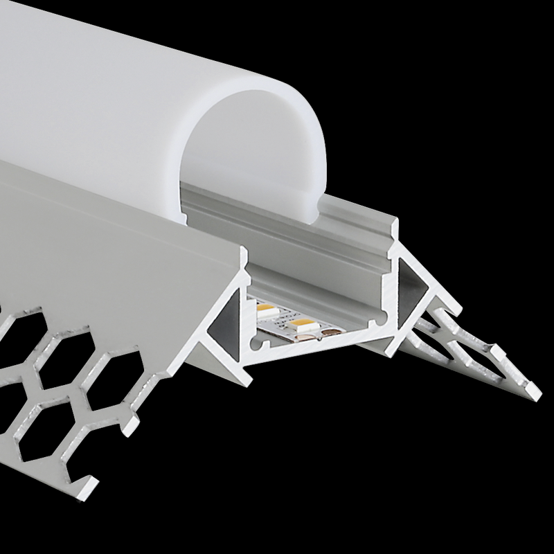 Aluminiumprofil M-Line Drywall ytterhörn, 2m - PROLED | Bellalite