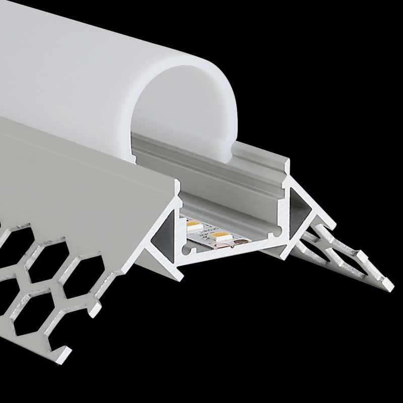 Aluminiumprofil M-Line Drywall ytterhörn, 2m - PROLED | Bellalite Aluminiumprofil M-Line Drywall ytterhörn, 2m - PROLED | Bellalite
