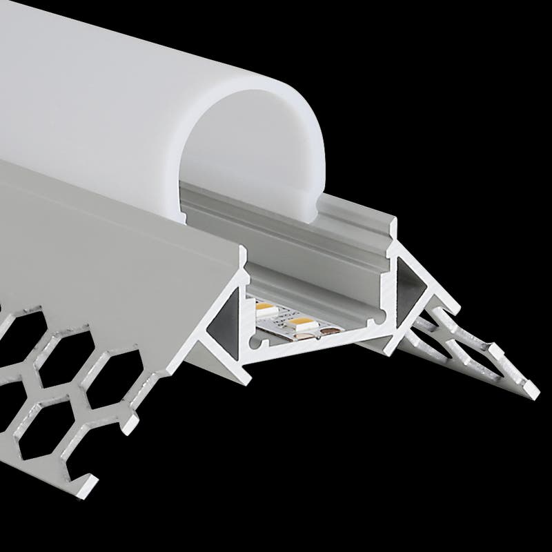 Aluminiumprofil M-Line Drywall ytterhörn, 2m - PROLED | Bellalite Aluminiumprofil M-Line Drywall ytterhörn, 2m - PROLED | Bellalite