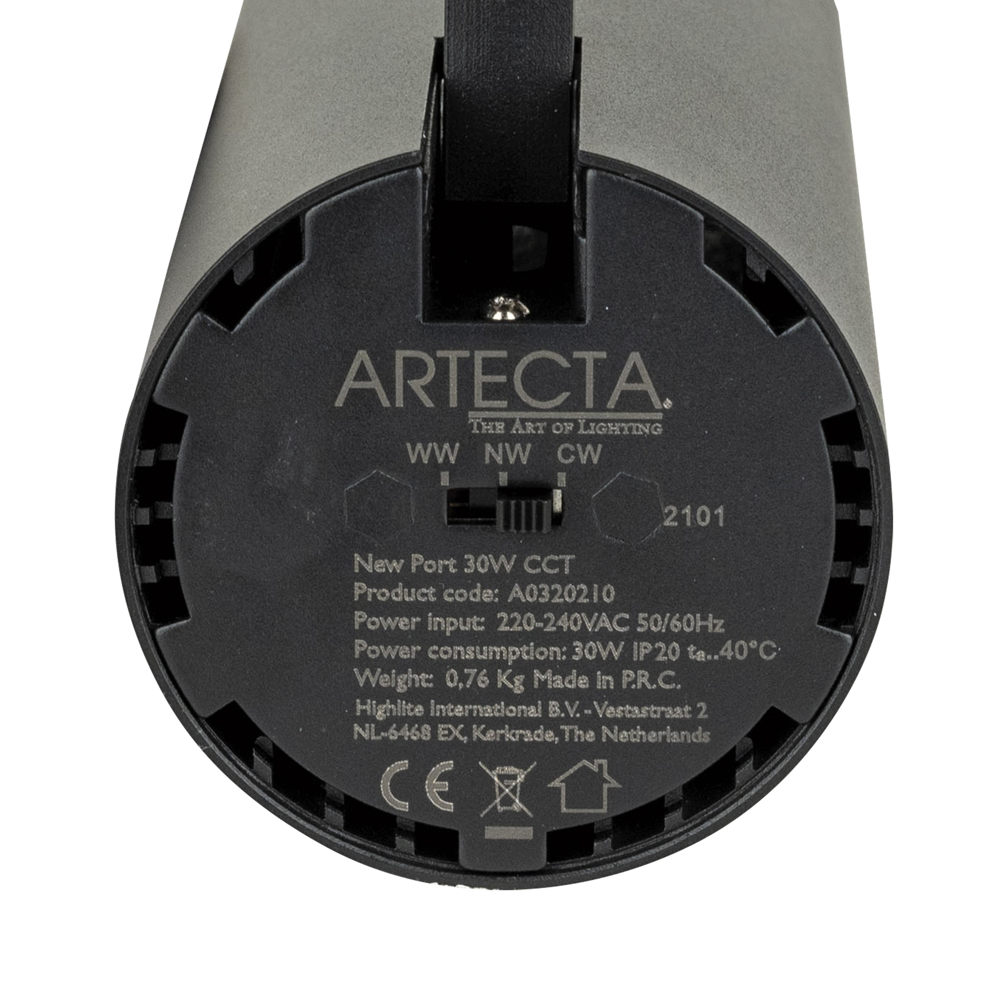 New Port 30W CCT 38°  Svart - Artecta | Bellalite