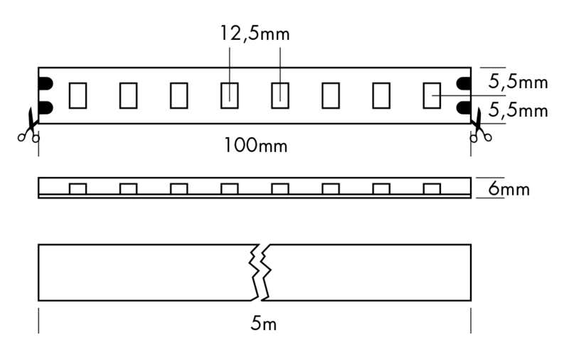 Flex Strip IP68 400, per meter 2400K - PROLED | Bellalite Flex Strip IP68 400, per meter 2400K - PROLED | Bellalite