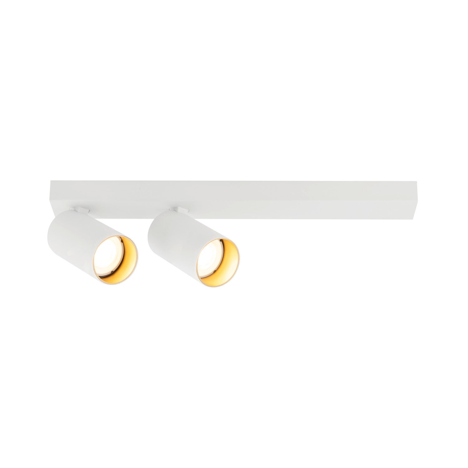 KAMI, ceiling-mounted light, double, long, 2x max. 10W, GU10, Svart/Vit  - SLV | Bellalite