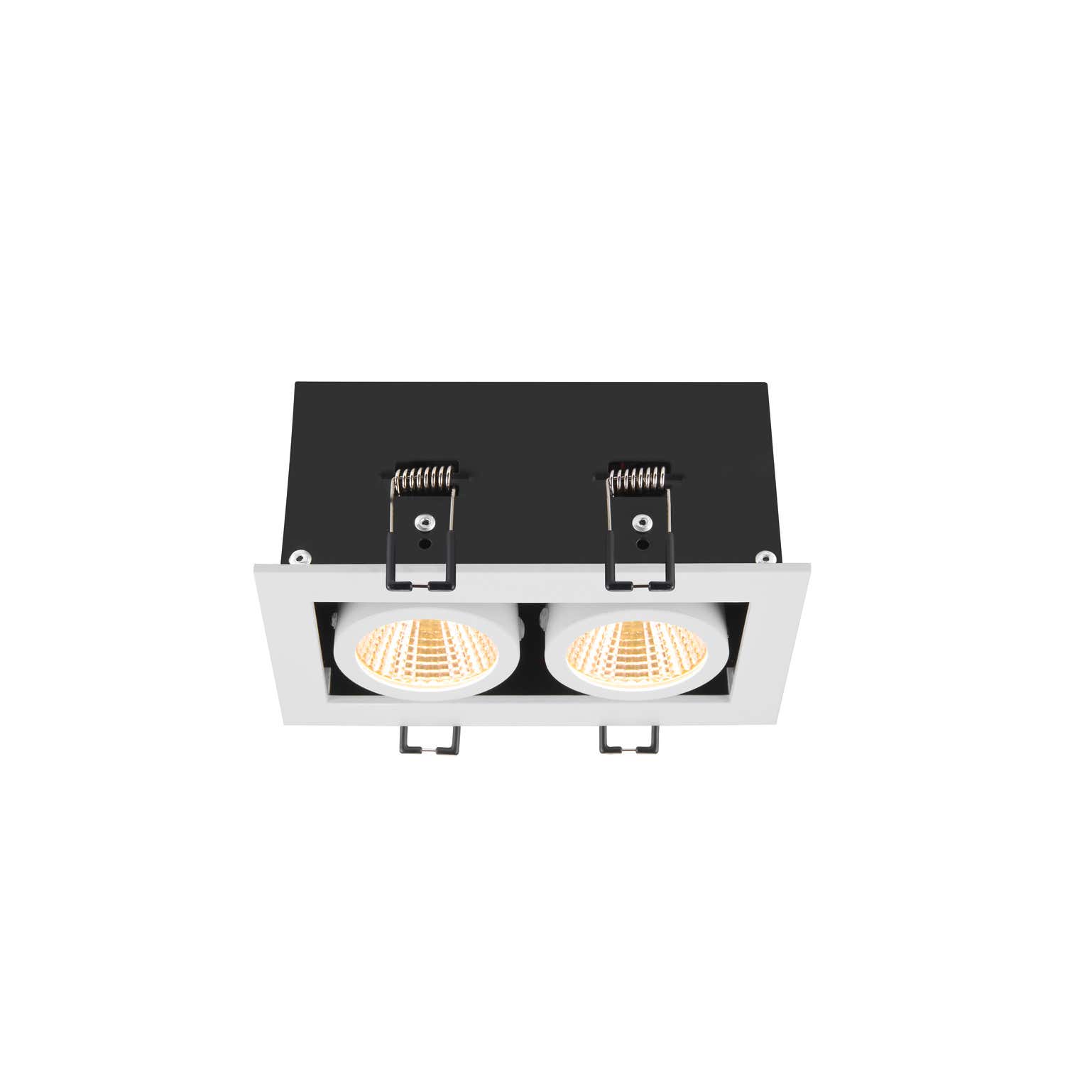 KADUX, recessed ceiling light, double, 3000K, 38°, IP 20, square, Vit - SLV | Bellalite KADUX, recessed ceiling light, double, 3000K, 38°, IP 20, square, Vit - SLV | Bellalite