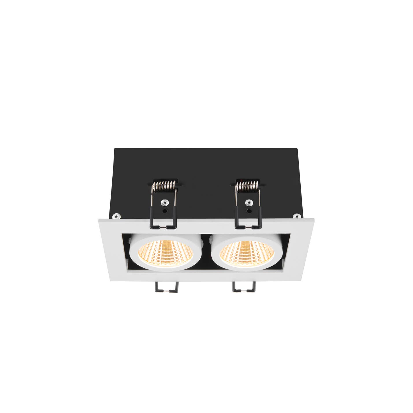 KADUX, recessed ceiling light, double, 3000K, 38°, IP 20, square, Vit - SLV | Bellalite KADUX, recessed ceiling light, double, 3000K, 38°, IP 20, square, Vit - SLV | Bellalite