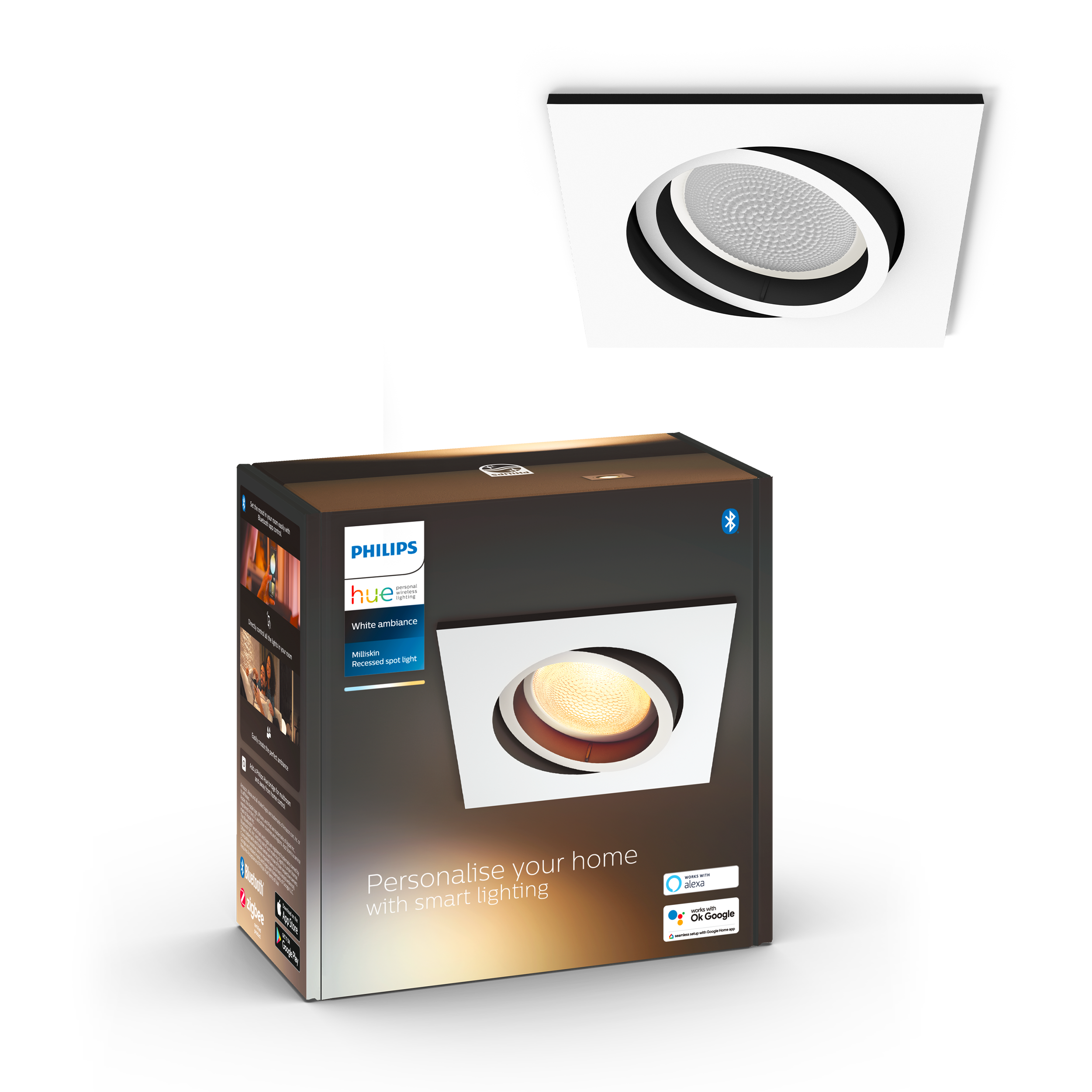 Philips Hue Milliskin Downlight White Ambience - Philips Hue | Bellalite