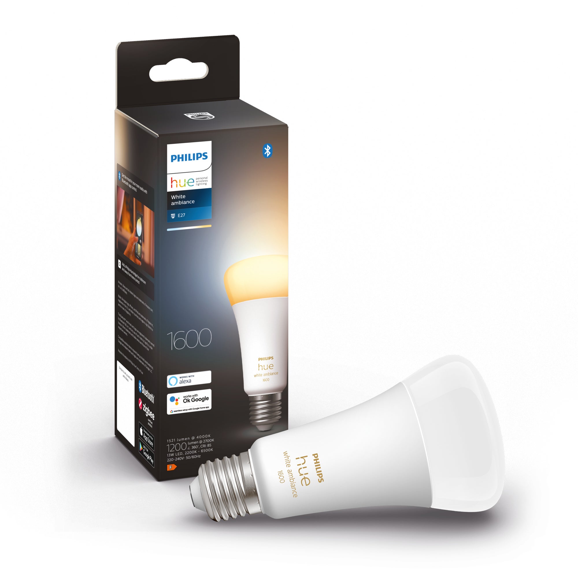 Philips Hue White Ambience E27 13W 2200K-6500K - Philips Hue | Bellalite