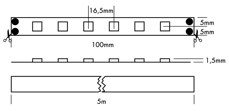 Flex Strip 300 HE+ Mono 5m 2700K - PROLED | Bellalite