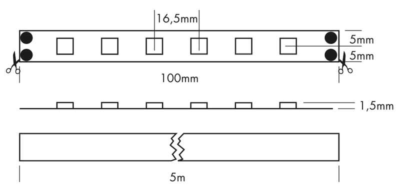 Flex Strip 300 HE+ Mono 5m 2700K - PROLED | Bellalite Flex Strip 300 HE+ Mono 5m 2700K - PROLED | Bellalite