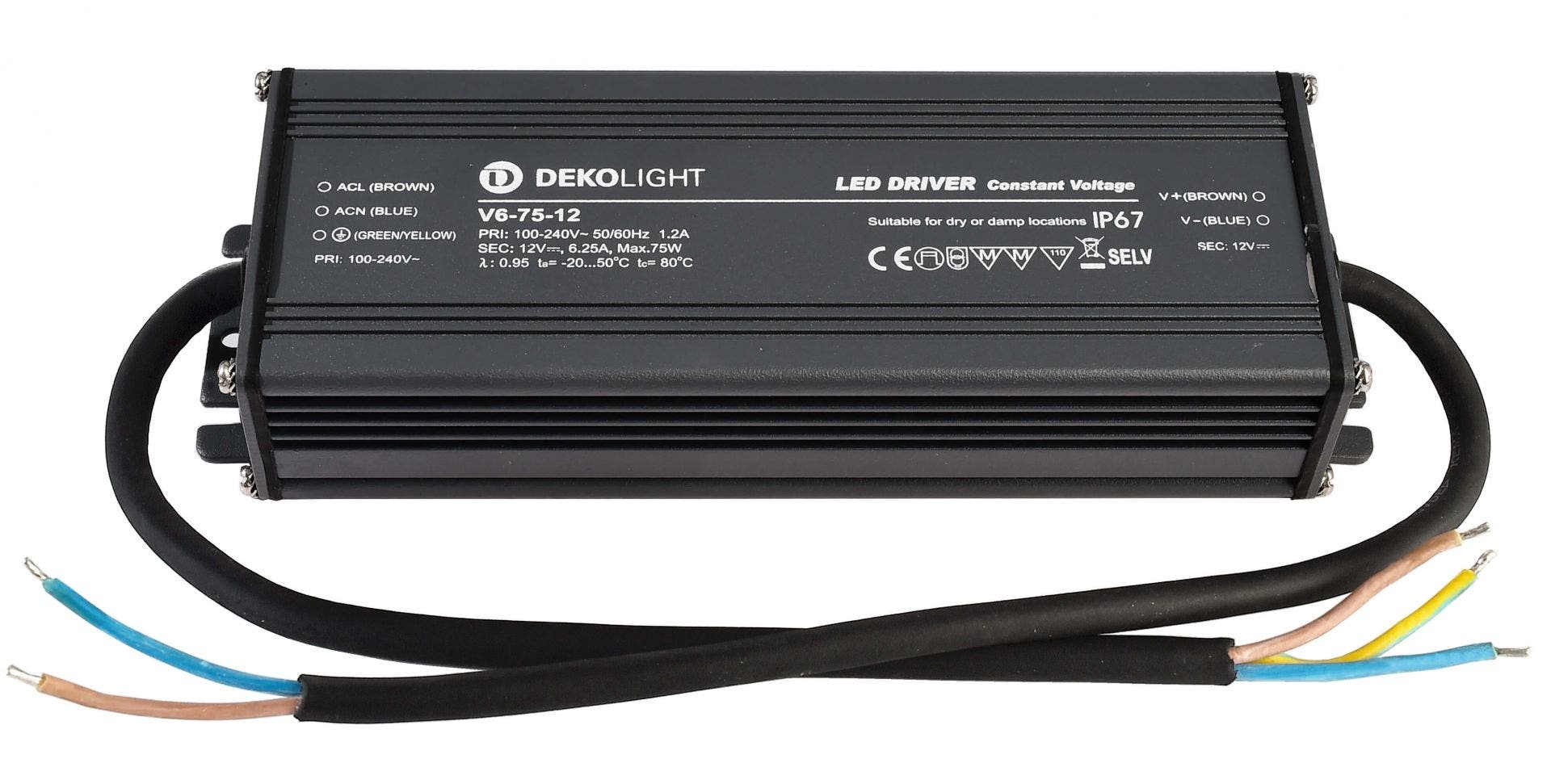 Deko-Light V6-75-12 12V 75W IP67 - Deko-Light | Bellalite Deko-Light V6-75-12 12V 75W IP67 - Deko-Light | Bellalite