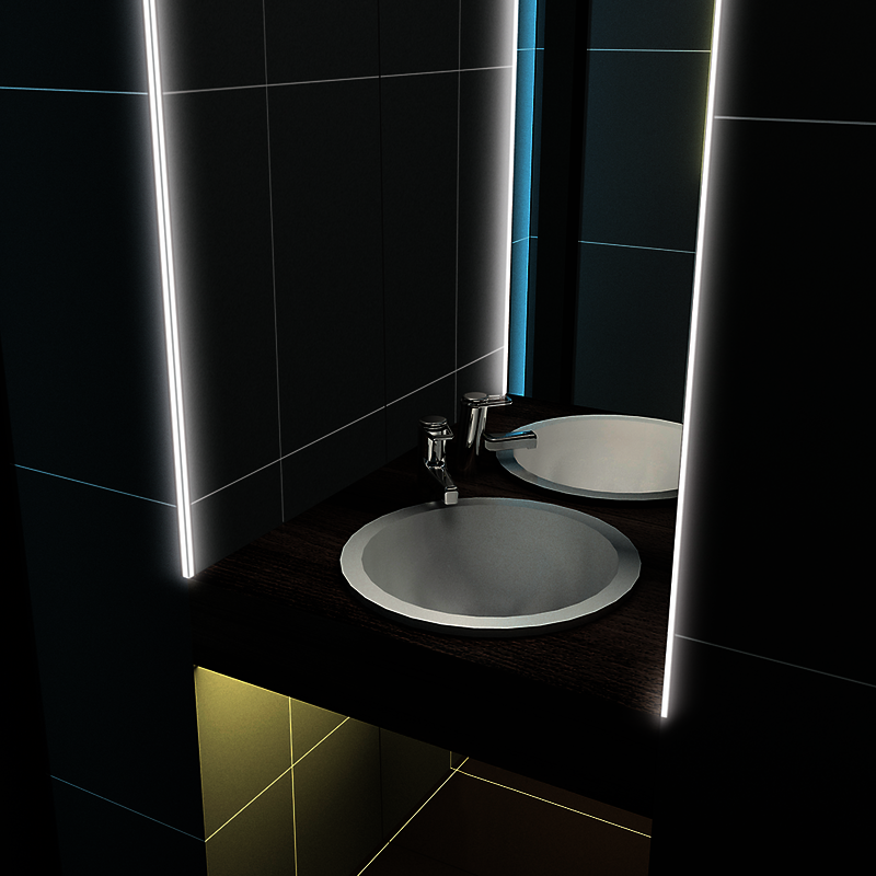 Aluminiumprofil S-Line Tiles Ytterhörn, 2m Vit - PROLED | Bellalite