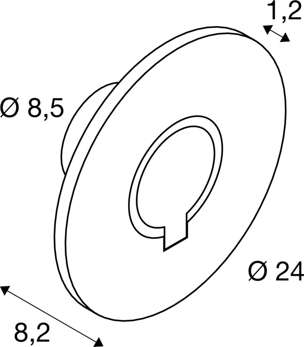 I-RING, wall-mounted light, 9.2W, 3000K, Antracit  - SLV | Bellalite