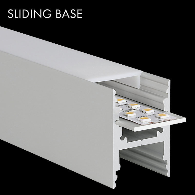 Aluminiumprofil M-Line H, 2m - PROLED | Bellalite