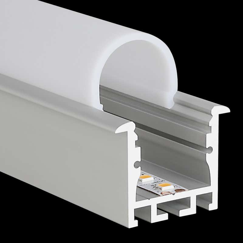 Aluminiumprofil M-Line Rec 24, 2m - PROLED | Bellalite Aluminiumprofil M-Line Rec 24, 2m - PROLED | Bellalite