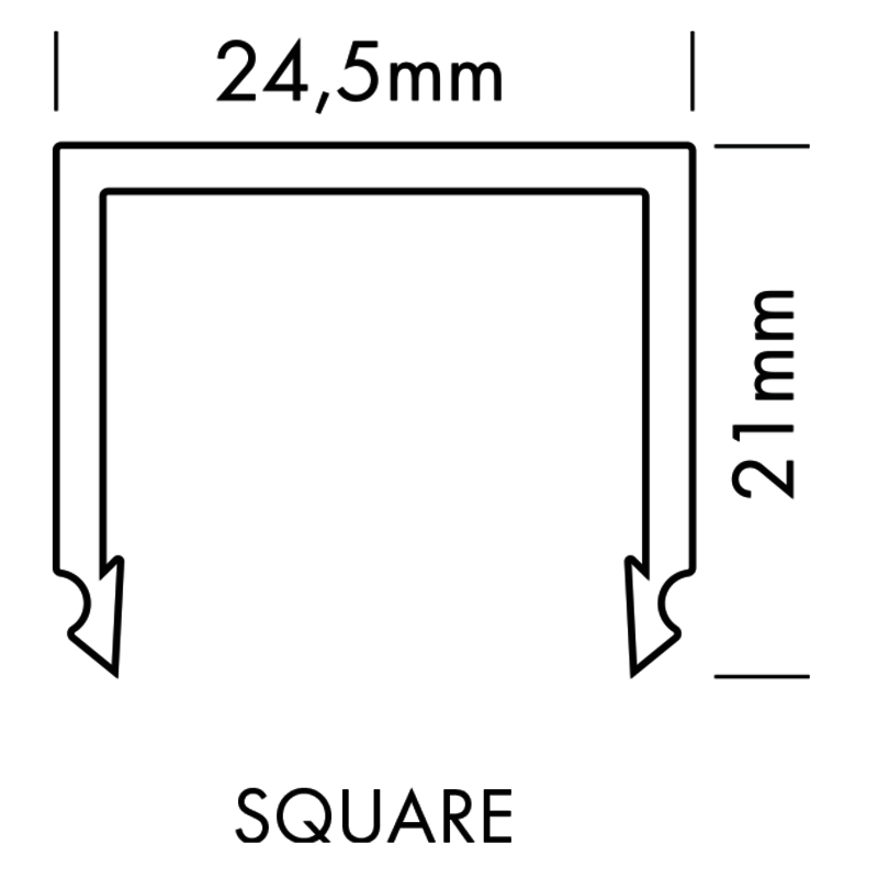 Plastic Cover M-Line Flat, 5m - PROLED | Bellalite