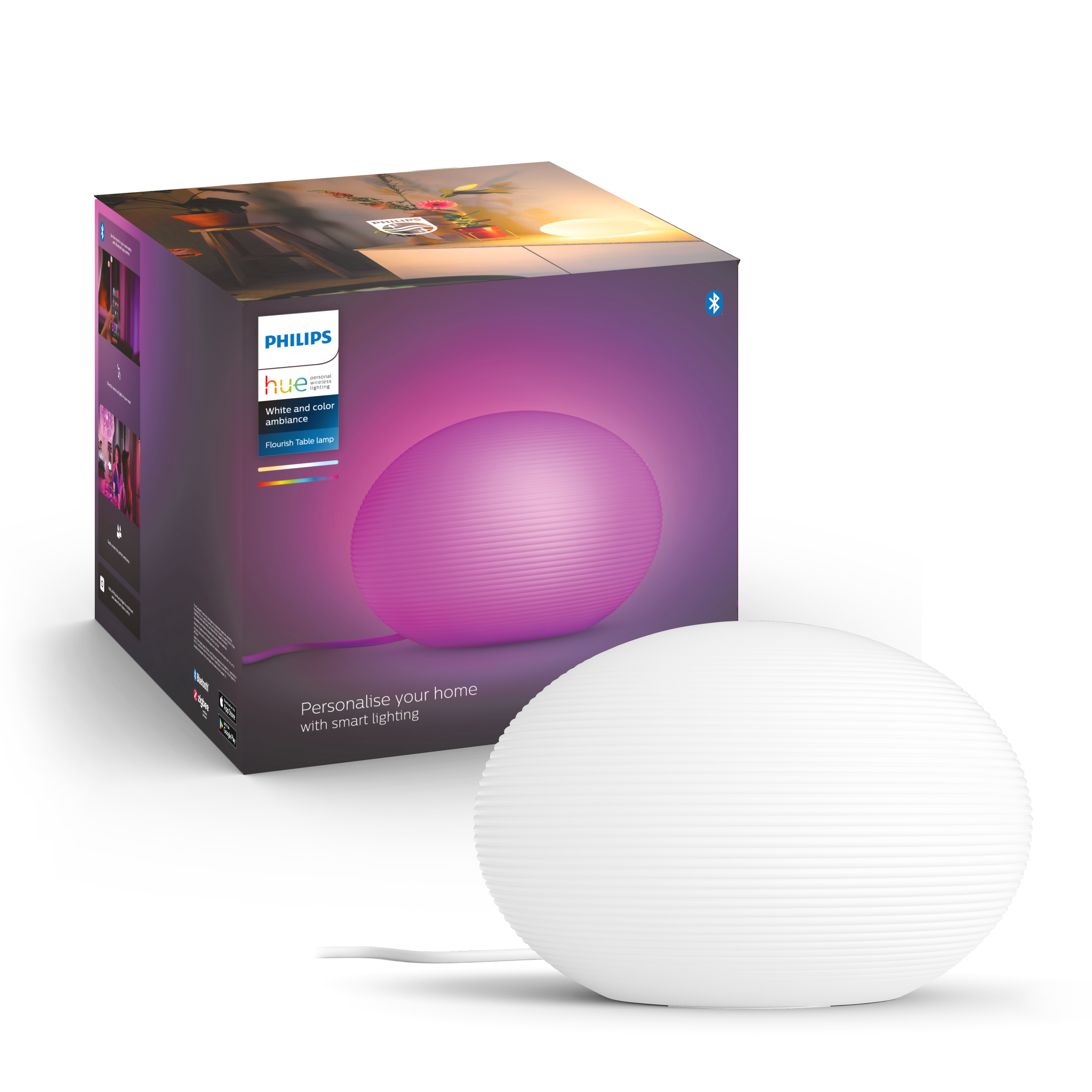 Philips Hue Flourish Bordslampa White & Color - Philips Hue | Bellalite