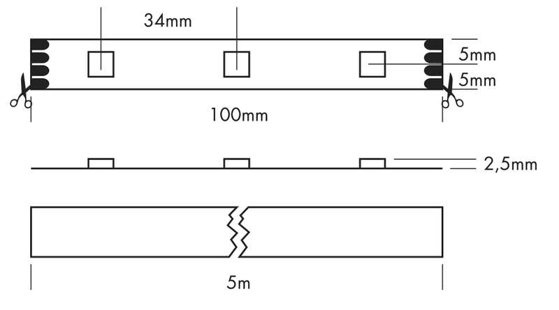 Flex Strip RGB 5m RGB - PROLED | Bellalite Flex Strip RGB 5m RGB - PROLED | Bellalite
