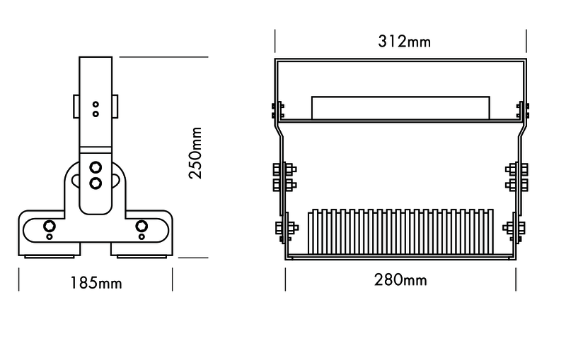 High Bay Floodlight Standard 140 - PROLED | Bellalite