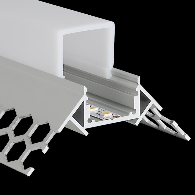 Aluminiumprofil M-Line Drywall ytterhörn, 2m - PROLED | Bellalite Aluminiumprofil M-Line Drywall ytterhörn, 2m - PROLED | Bellalite