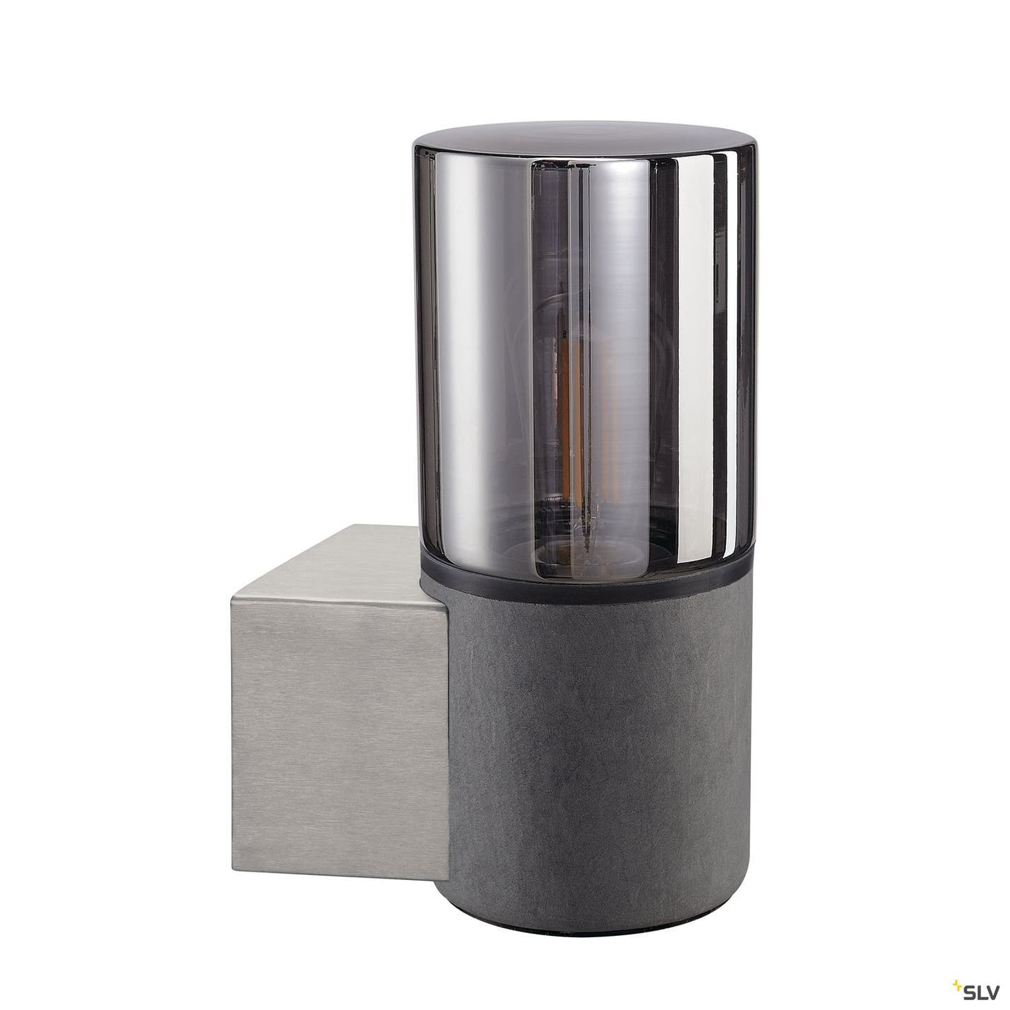 LISENNE Väggarmatur, rökglas, E27 - SLV | Bellalite LISENNE Väggarmatur, rökglas, E27 - SLV | Bellalite