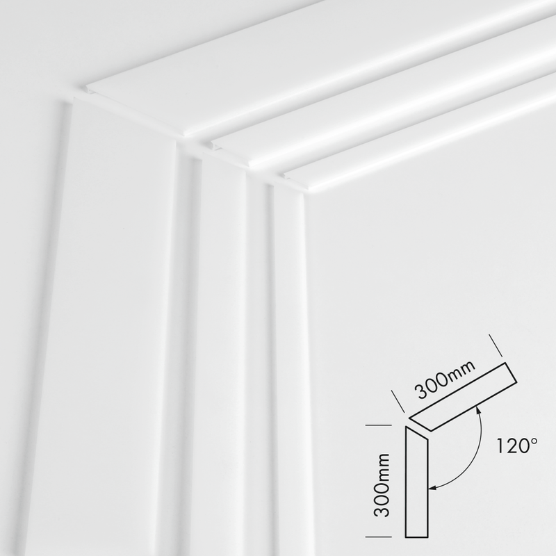 Plastic Cover Set L-Line Flat 120° Microprism - PROLED | Bellalite