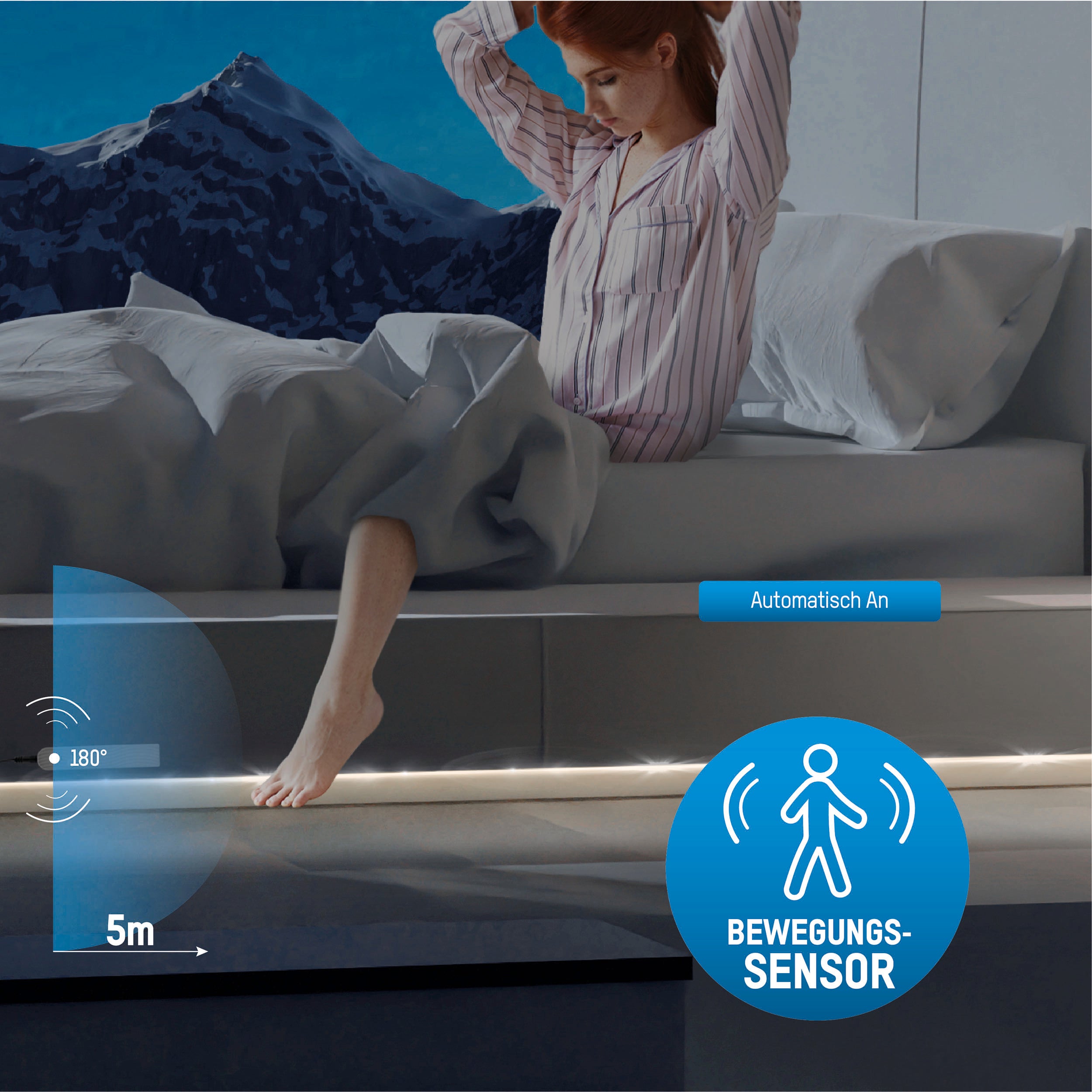 LED-Strip Sensor 2m Batteridriven 3000K - Ansmann | Bellalite