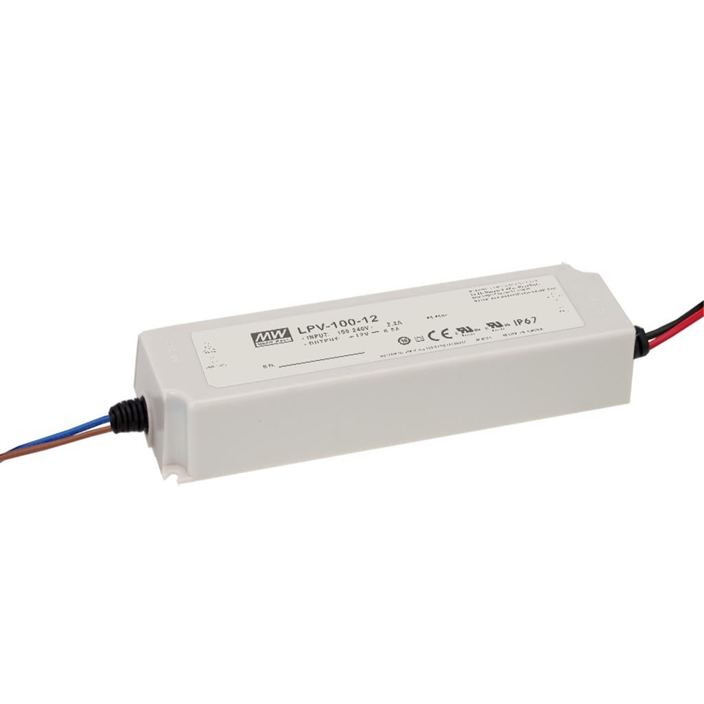 Mean Well LPV-100-12 ECO 12V 100W IP67  - Mean Well | Bellalite