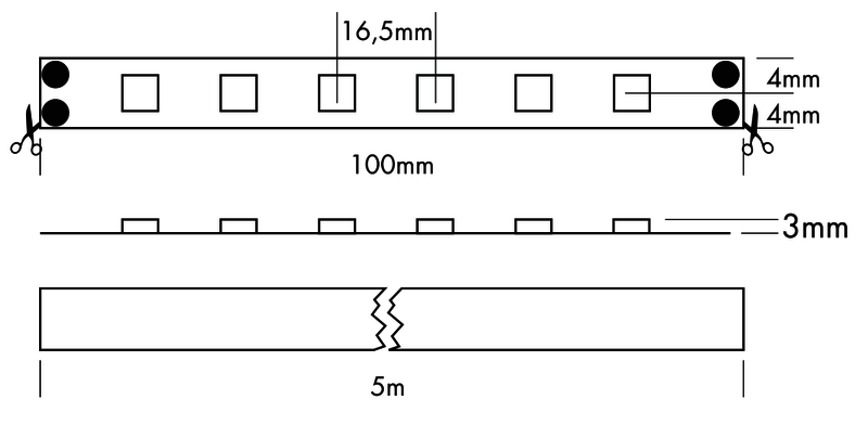 Flex Strip IP53 300 Mono 5m - PROLED | Bellalite
