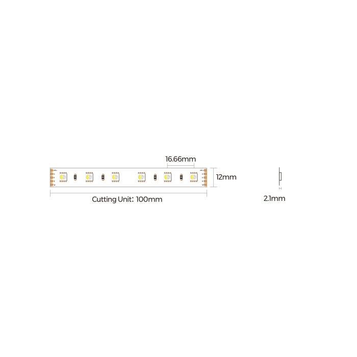 Colors LED-Strip D560 RGBW 48V 19,2W/m IP20 per meter - Colors | Bellalite