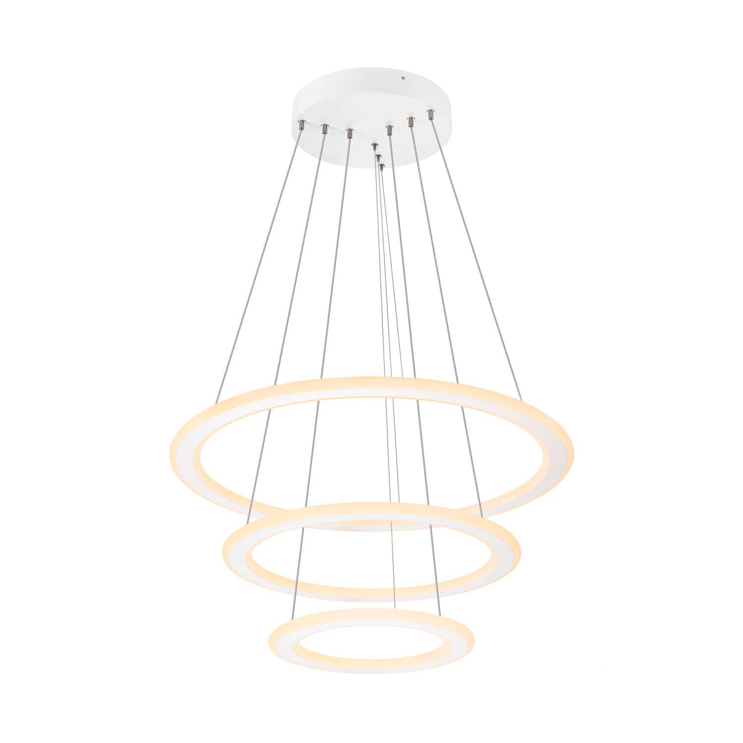 ONE FLAT, pendant light, triple, 300cm, 2700/3000K, DALI 2, Touch, Vit - SLV | Bellalite ONE FLAT, pendant light, triple, 300cm, 2700/3000K, DALI 2, Touch, Vit - SLV | Bellalite