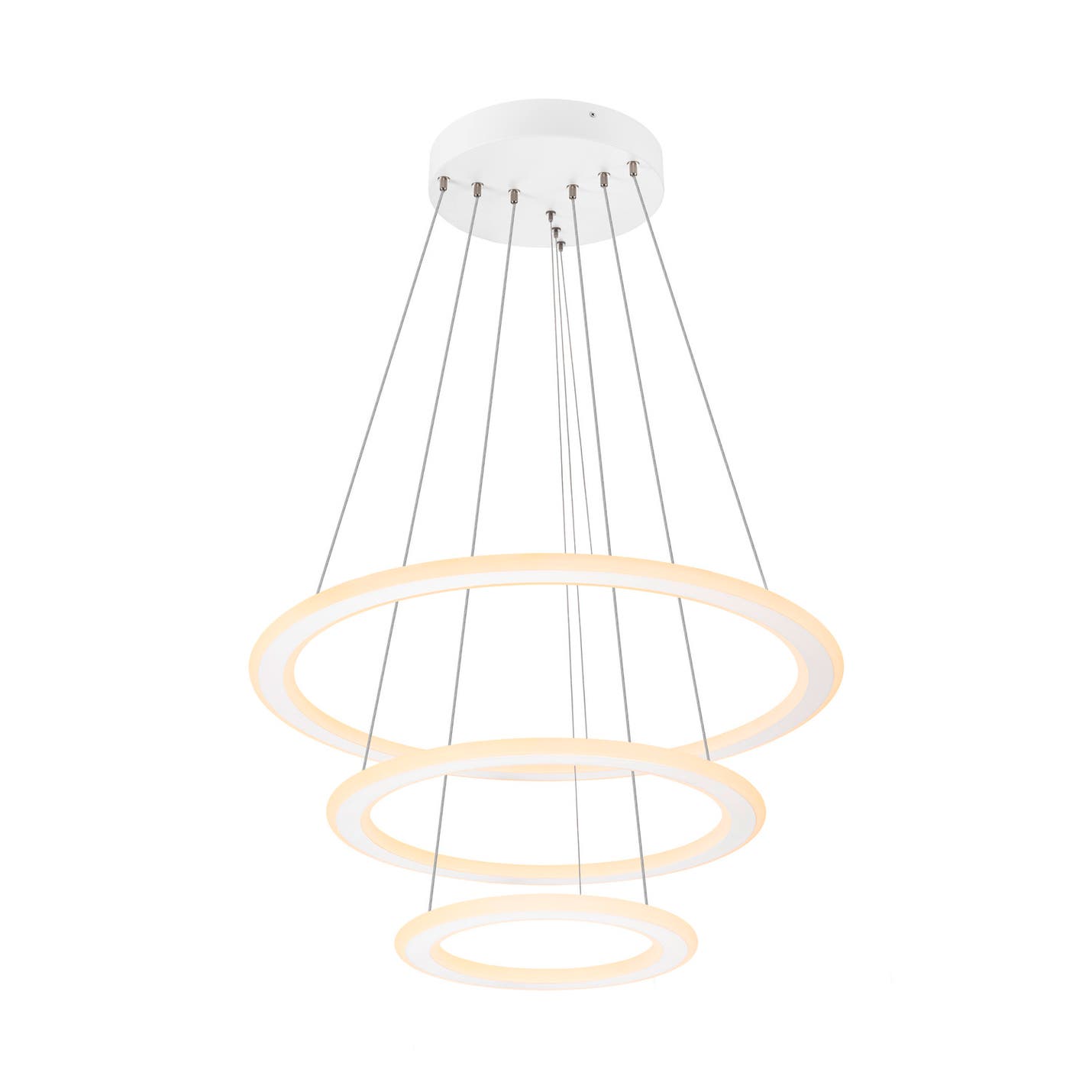 ONE FLAT, pendant light, triple, 300cm, 2700/3000K, DALI 2, Touch, Vit - SLV | Bellalite ONE FLAT, pendant light, triple, 300cm, 2700/3000K, DALI 2, Touch, Vit - SLV | Bellalite