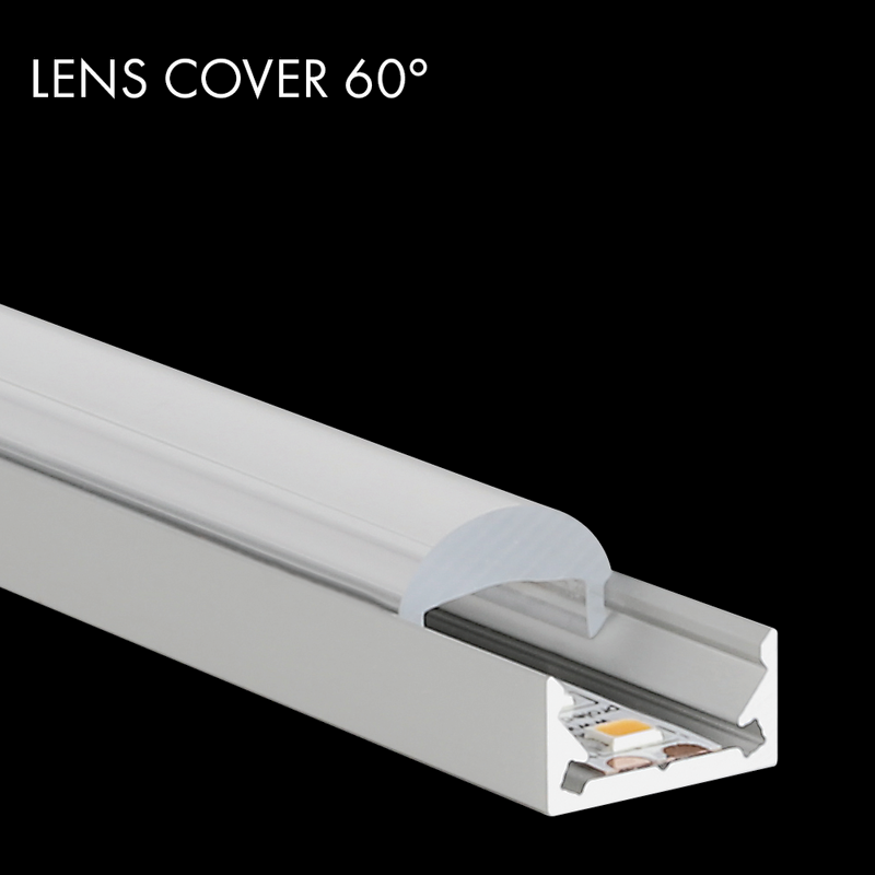 Aluminiumprofil S-Line Low, 2m Alu - PROLED | Bellalite