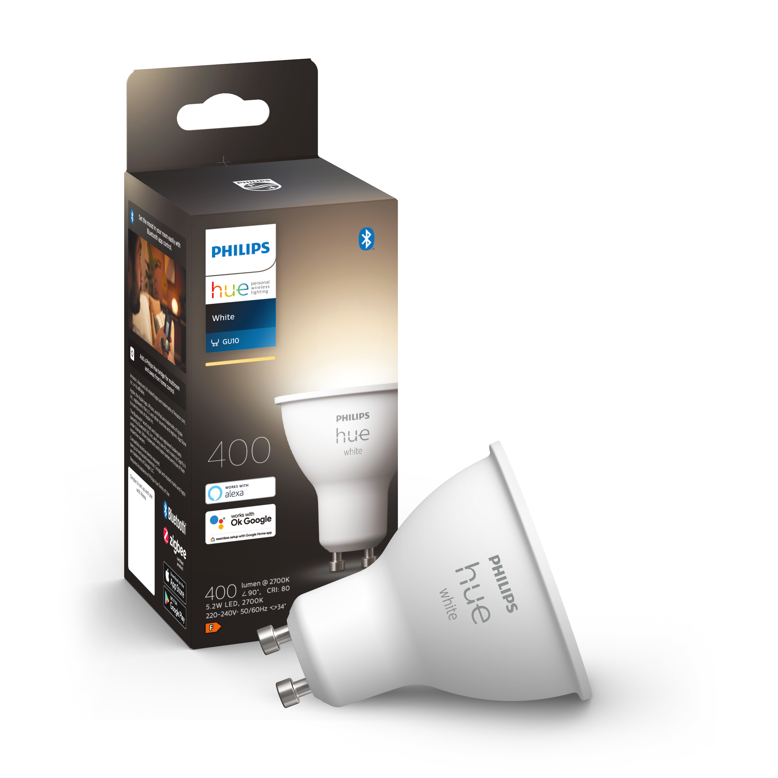 Philips Hue White GU10 6W 2700K - Philips Hue | Bellalite