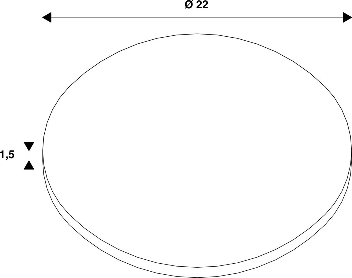 LALU® PLATE 22, Lampshade, Mix&Match, H:1.5 cm, Vit  - SLV | Bellalite