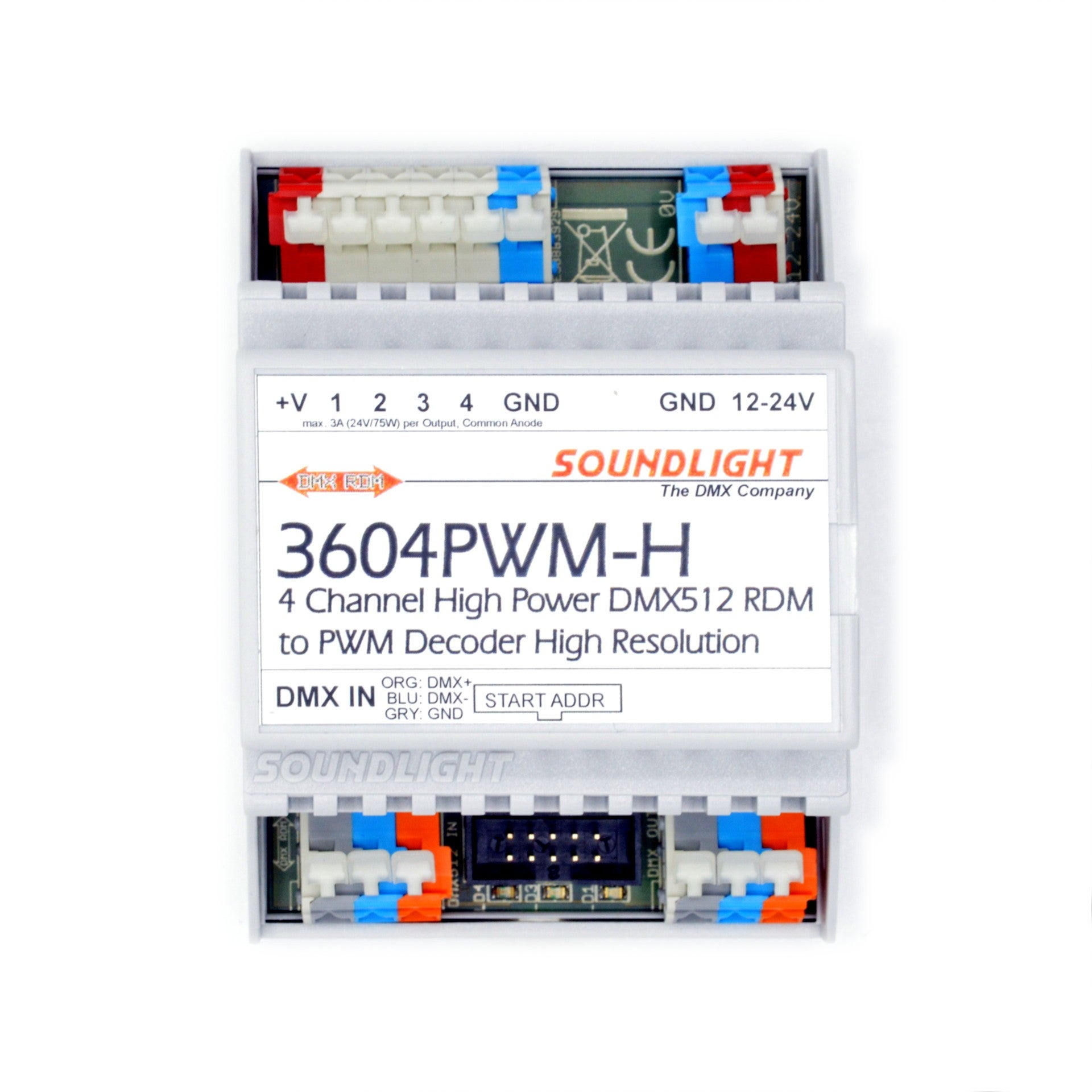 LED-dimmer, 4-kanals, 12-24V DC 3A - Soundlight | Bellalite
