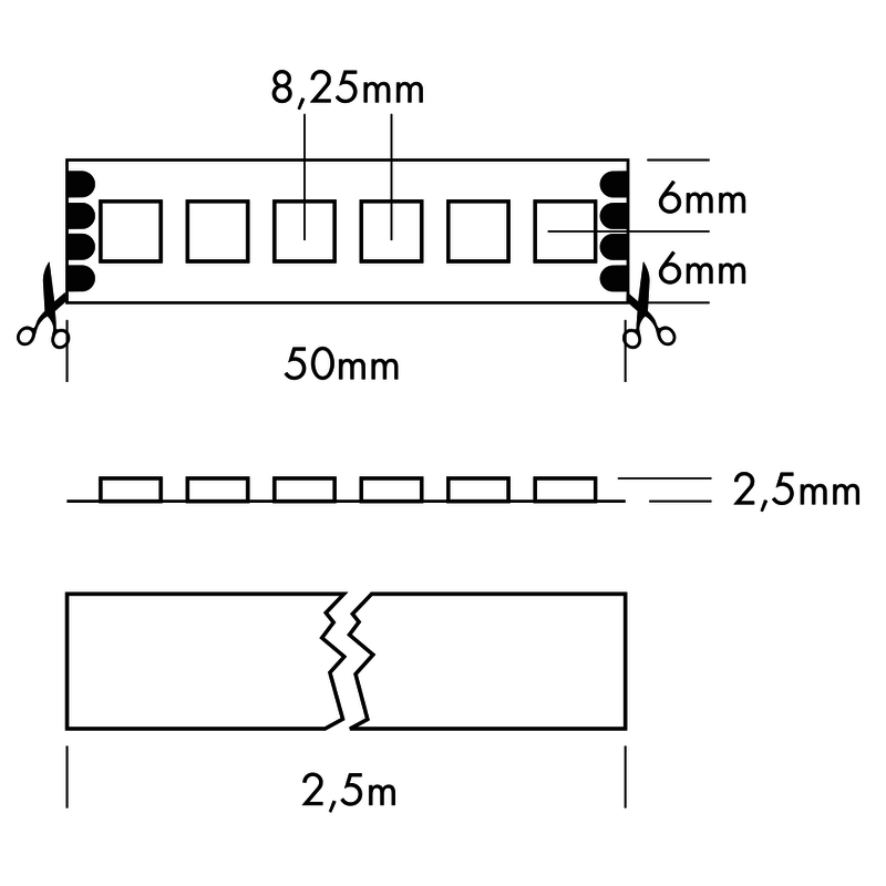 Flex Strip RGB HD+ 2,5m RGB - PROLED | Bellalite