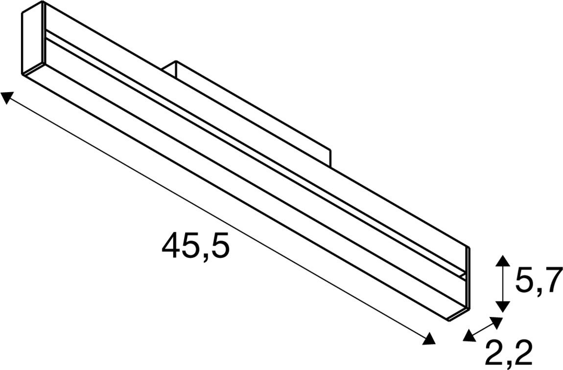 IN-LINE 46 48V TRACK Move 3000K 35° Vit - SLV | Bellalite