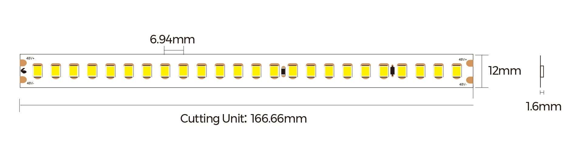 Colors LED-Strip DS8144 48V 3000K 5,4W/m IP65 - Colors | Bellalite Colors LED-Strip DS8144 48V 3000K 5,4W/m IP65 - Colors | Bellalite